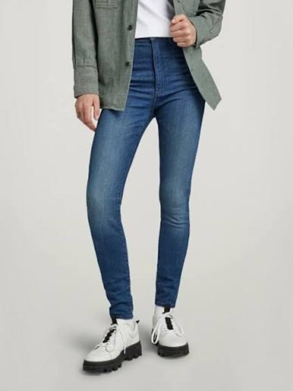 G-Star Raw Kafey Ultra High Skinny Jeans‎ Blue W31 L32 Frakto Superstretch NWT
